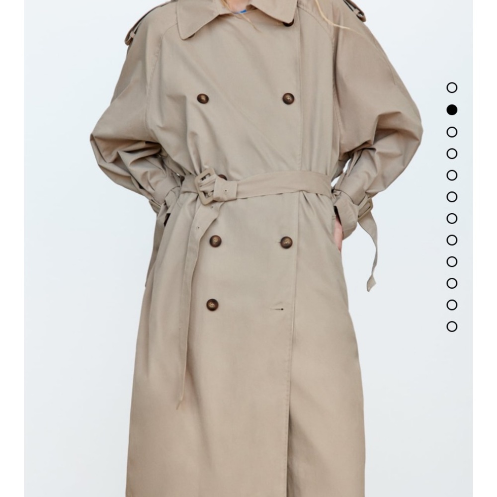 Zara Classic Long Trench Coat